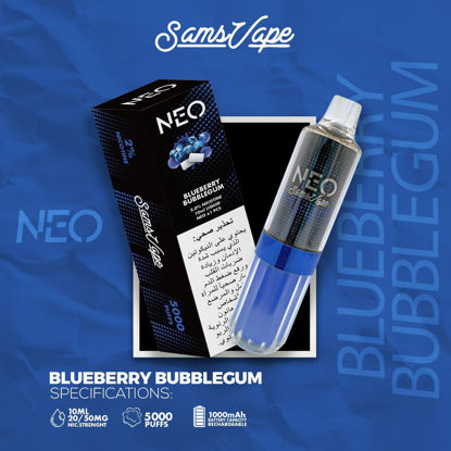 NEO BLUEBERRY BUBBLE GUM 5000 PUFFS   - DISPOSABLE POD