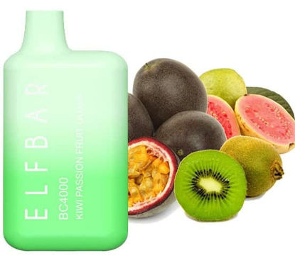 ELF BAR BC5000 DISPOSABLE DEVICE - KIWI PASSION FRUIT GUAVA 