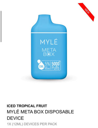 MYLE META BOX DISPOSABLE DEVICE 5000 PUFFS - ICED TROPICAL FRUIT