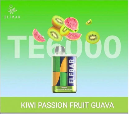 ELF BAR TE6000 DISPOSABLE DEVICE - KIWI PASSION FRUIT GUAVA