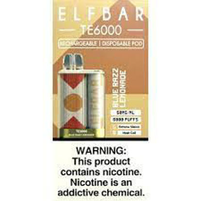 ELF BAR TE6000 DISPOSABLE DEVICE - BLUE RAZZ LEMON